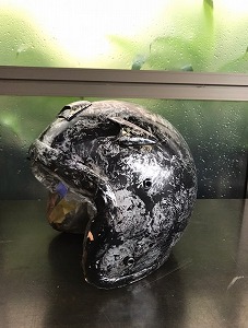 ヘルメット　ラップ塗装